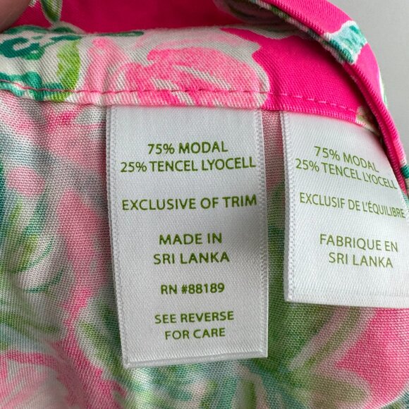 NWT Lilly Pulitzer Dahlia Short in Raz Berry Catty Shack Pattern, Size XS - Picture 7 of 8
